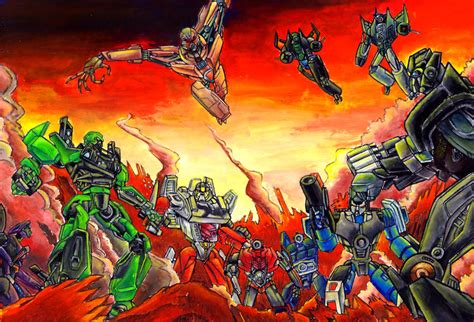 autobot decepticon battle.
